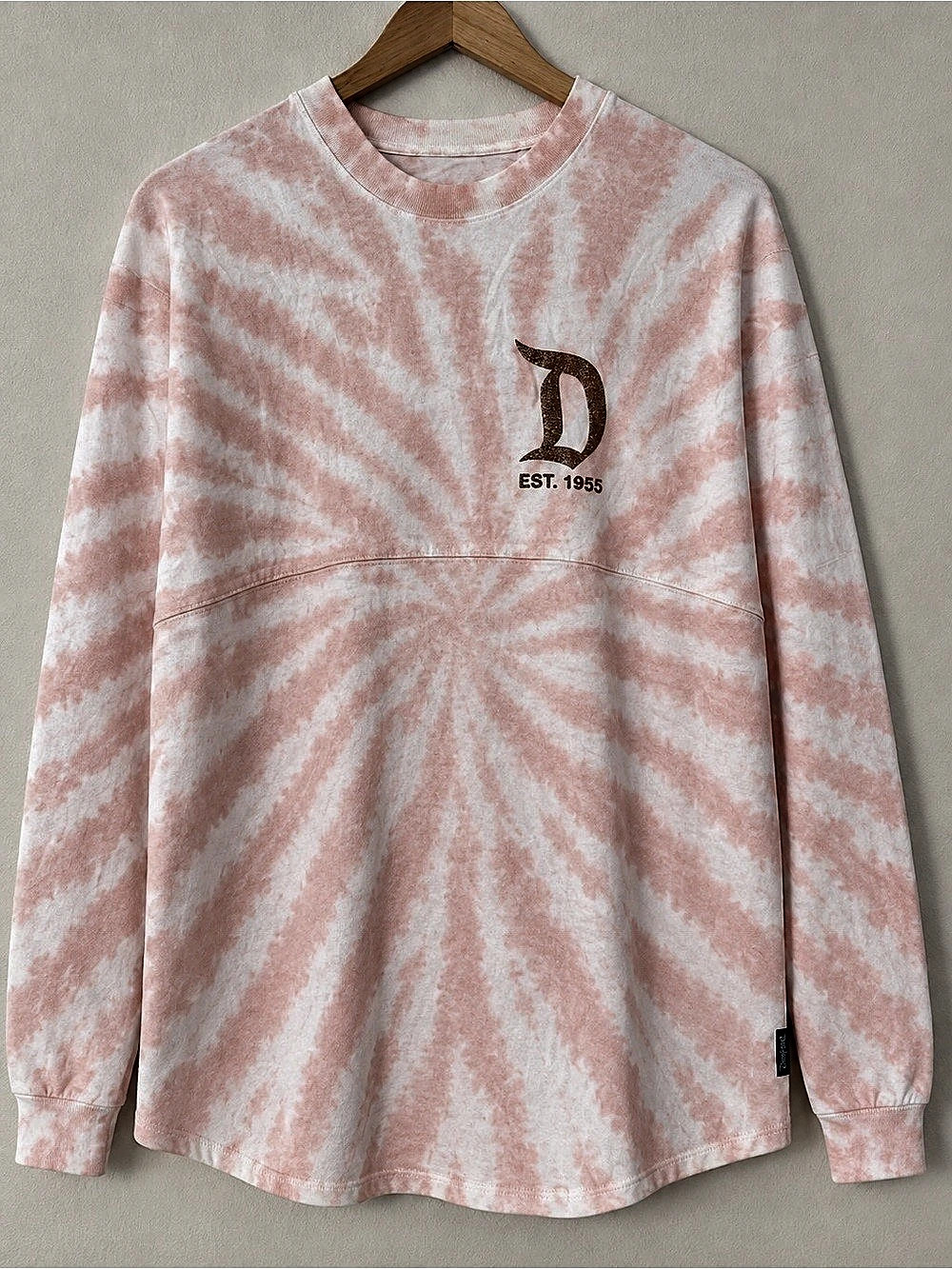 Disney Parks Disneyland Resort Pink Tie-Dye Rose Gold Glitter Spirit Jersey